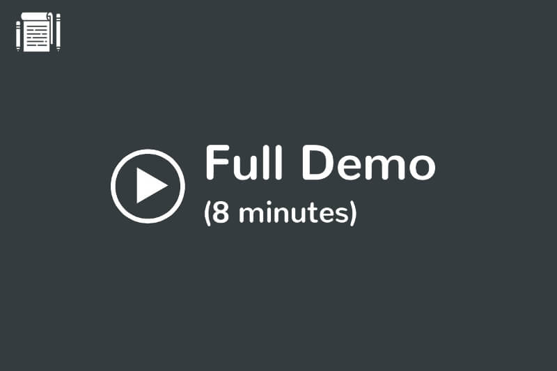 Full demo video (8 minutes)
